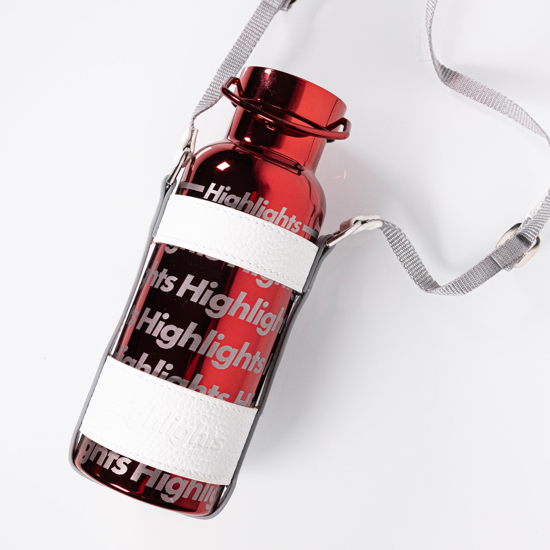 Highlights Aluminum Water Bottle - Red
